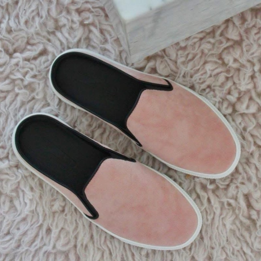 ZCD Montreal Nico pink suede slip on mule loafer sneakers size 39 or 8